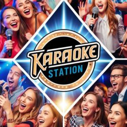 Creat-a-great-picture-of-karaoke-Station-who-serve-karaoke-parties-with-a-happy-ppl-sing-karaoke-and-some-ppl-take-a-videos-of-who-sing-with-happy-atmosphere-with-logo-karaoke-station-on-the-pic-1-4